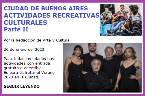 ACTIVIDADES CULTURALES II